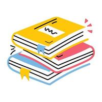 Trendy Books Concepts vector