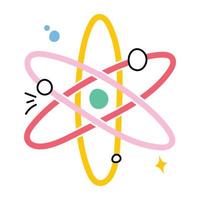 Trendy Atom Concepts vector