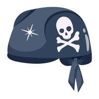 pañuelo pirata de moda vector