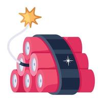 Trendy Bomb Concepts vector