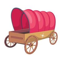 Trendy Horse Carriage vector