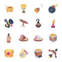 Pack of Medieval Objects 2D Icons