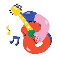 Trendy Guitar Music vector