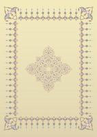 traditional ornament for the design of the book sheet vector