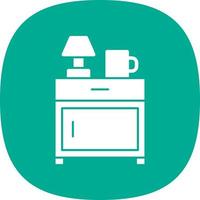 Bedside Table Vector Icon Design