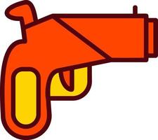 icono de vector de pistola de bengalas