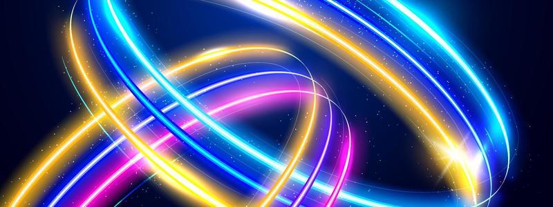 Neon Light Futuristic Background