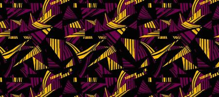 vector de fondo de papel tapiz de diseño de patrón amarillo negro abstracto