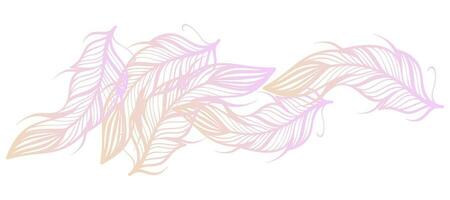 abstract feathers gradient background Design Wallpaper Vector