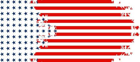 USA Flag white Background Design Wallpaper Vector