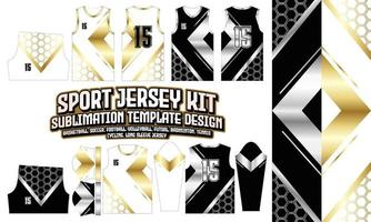 elegance gold Jersey Apparel Sport Wear Sublimation golden pattern Design for Soccer Football E-sport Basketball volleyball Badminton Futsal t-shirt vector