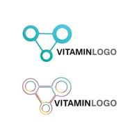 vitamin c logo vector design vector icon health nutrition