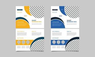 Corporate Bi fold brochure and booklet design template. Business bifold brochure design template in A4 format with minimal layout design.vector illustration. vector