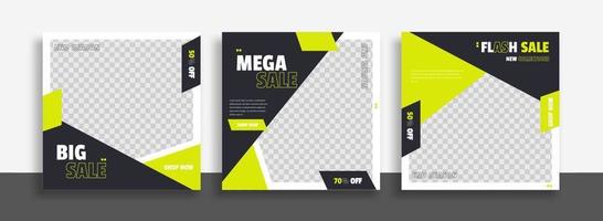 Creative social media post template for promotion your product easy use background vector