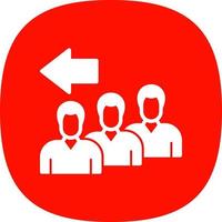 Queue Vector Icon Design
