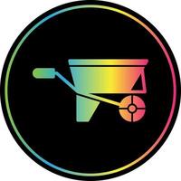 Wheelbarrow Vector Icon Design