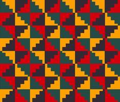 African geometric square triangle colorful pattern. Aztec Kilim geometric seamless pattern african colorful style. Abstract geometric pattern use for fabric, textile, home decoration elements. vector