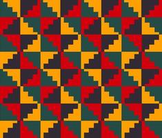 patrón de colores del triángulo cuadrado geométrico africano. kilim azteca patrón geométrico sin fisuras estilo colorido africano. uso de patrones geométricos abstractos para tejidos, textiles, elementos de decoración del hogar. vector