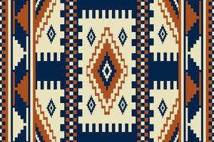 Colorful vintage ethnic geometric pattern. Geometric square diamond seamless pattern boho style. Aztec Kilim pattern use for fabric, textile, home decoration elements, upholstery, wrapping. vector