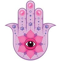 Hamsa protection symbol design vector