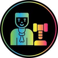 Judge Man Vector Icon Design