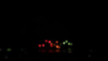Bokeh of blurred fireworks on copy space for text on various important occasions. video