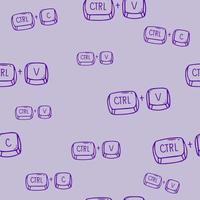 Seamless pattern with Ctrl z The design used for Textile, Clothing Pattern, Print, Wallpaper, Vector Illustration,