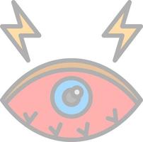 Dry Eyes Vector Icon Design