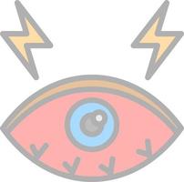 Dry Eyes Vector Icon Design