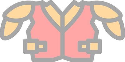 Shoulder Pads Vector Icon Design