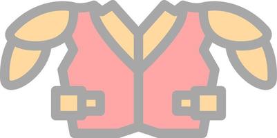 Shoulder Pads Vector Icon Design