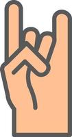 Sign Language Vector Icon Design