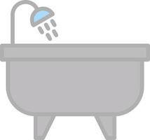 Bathtub Vector Icon Design