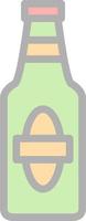 Beer Bottle Vector Icon Design