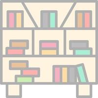 Bookshelve Vector Icon Design