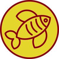 diseño de icono de vector de pescado