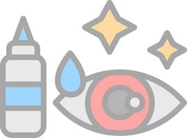 Artificial Tears Vector Icon Design