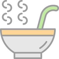 Hot Soup Vector Icon Design