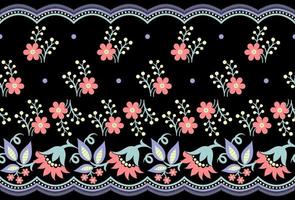 seamless pattern with flowers vector