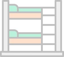 Bunk Bed Vector Icon Design