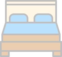 Bed Vector Icon Design