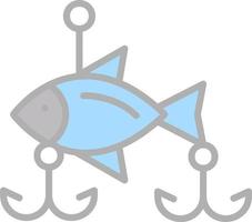 diseño de icono de vector de cebos de pesca