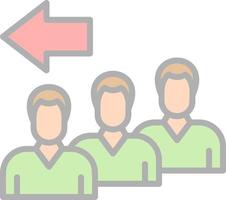 Queue Vector Icon Design