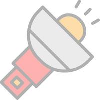 Flashlight Vector Icon Design