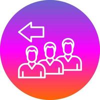Queue Vector Icon Design