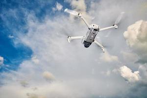 Quapcopter flying in the sky photo