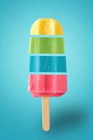 Colorful frozen ice cream. Summer food photo