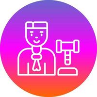 Judge Man Vector Icon Design
