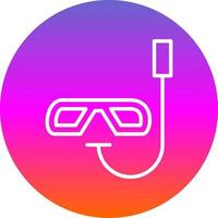 diseño de icono de vector de snorkel