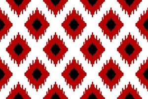 Beautiful ethnic tribal pattern art. Ethnic ikat seamless pattern. American and Mexican style. vector